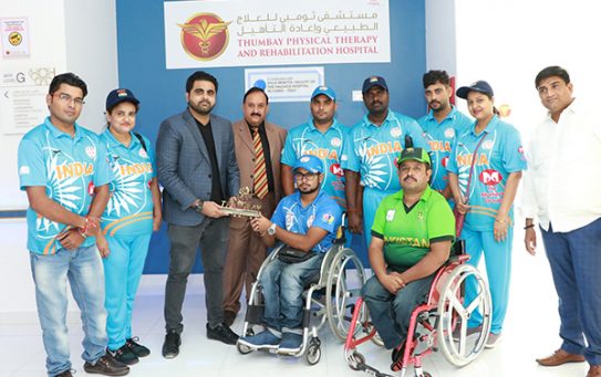 Thumbay Physical Therapy and Rehabilitation Hospital’s advanced technology enables Indian wheelchair cricketer to walk for the first time in 11 years