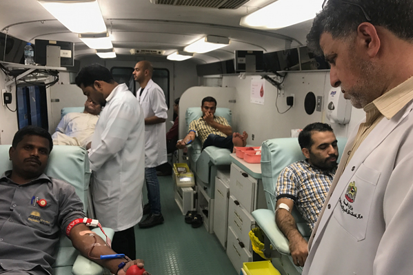 Thumbay Hospital Conducts Blood Donation Camp in Ajman