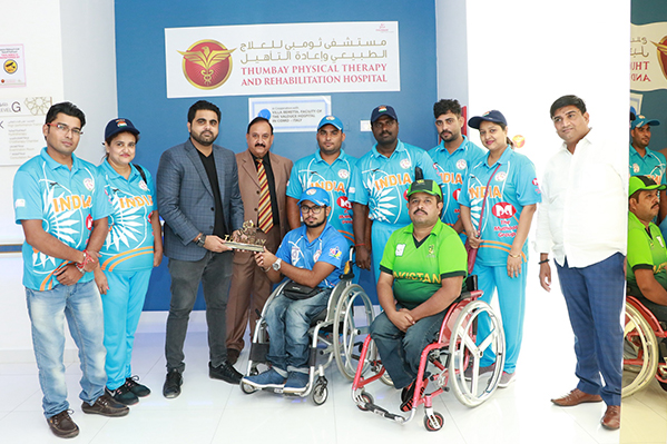 Thumbay Physical Therapy and Rehabilitation Hospital’s advanced technology enables Indian wheelchair cricketer to walk for the first time in 11 years