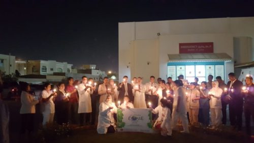 Thumbay Hospital Fujairah observes the Earth Hour