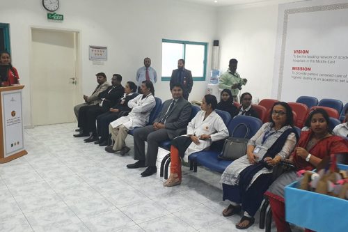 Warm Gesture and wonderful contribution from St. Mary’s Catholic High School Fujairah to Thumbay Hospital Fujairah on the occasion of Labors Day 2019, May 01.