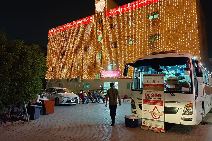 As part of 10th Anniversary Thumbay Medical & Dental Speciality Centre Sharjah Conducts Blood Donation Campaign
