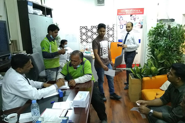 Thumbay Medical & Dental Specialty Centre Sharjah Organized Health Checkup & Dental Screening Camp At Al Mazen Furniture Co. Ltd, Sharjah