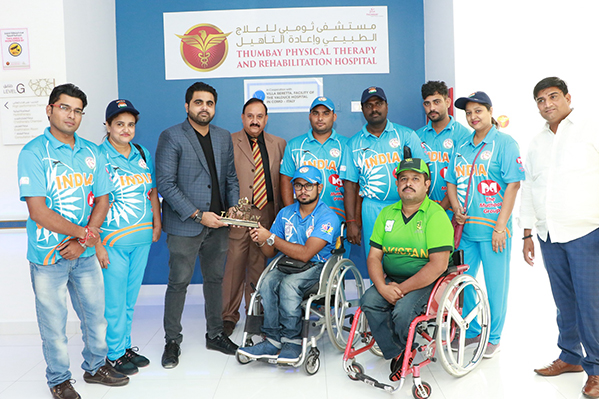 Thumbay Physical Therapy and Rehabilitation Hospital’s advanced technology enables Indian wheelchair cricketer to walk for the first time in 11 years