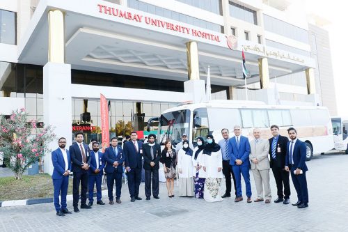 Thumbay University Hospital &Thumbay Hospital Conducts blood donation camp, Saving Lives while serving the nation, CSR initiative for the Year of 50