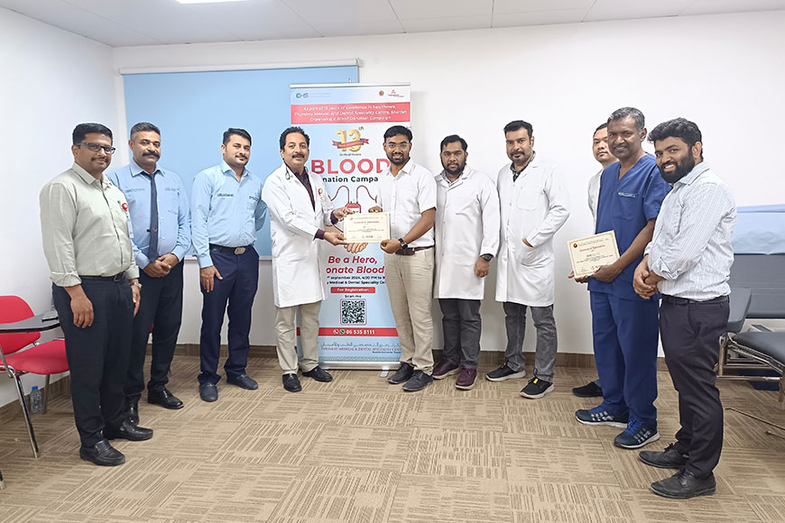 Thumbay Medical and Dental Speciality Centre, Sharjah Hosts Successful Blood Donation Camp in Celebration of 13th Anniversary