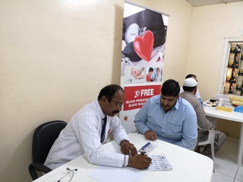 Thumbay Hospital Day Care, University City Road Muweilah-Sharjah Conducts Free Health Camp at IIFCO Group Staff Accommodation in Sharjah